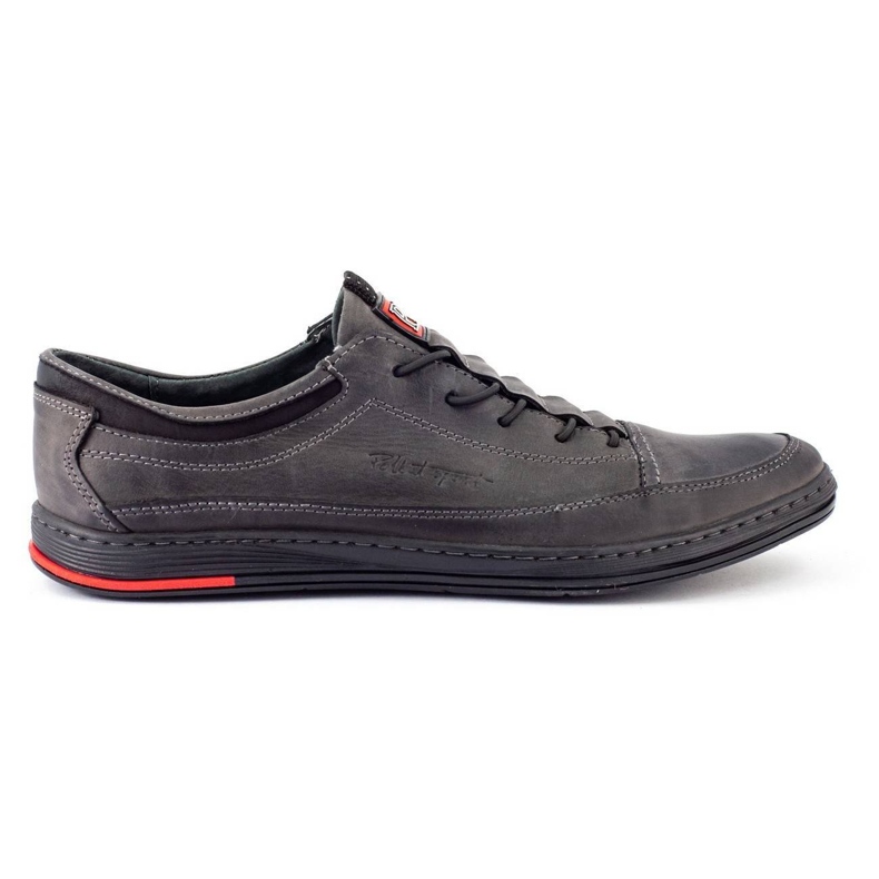 Polbut Gray men's casual leather shoes K22 grey
