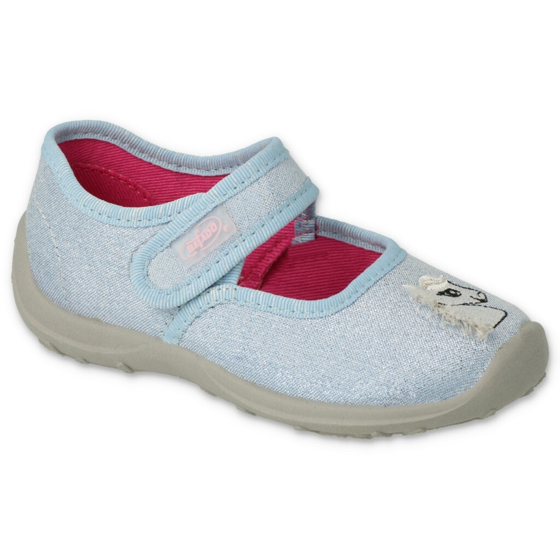 Befado children's slippers 661x011 blue with application
