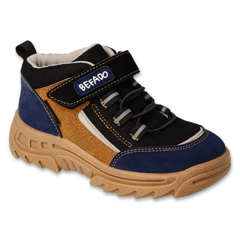 Befado children's shoes navy/mustard 515Y005 beige navy blue