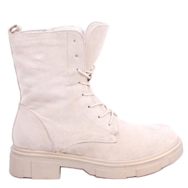 PA1 Lavey Beige lace-up suede boots PA1 Lavey Beige lace-up suede boots