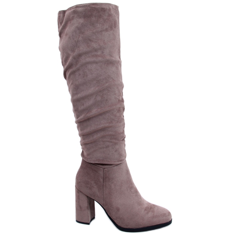 PA1 Classic heeled boots from Vilma Khaki beige PA1 Classic heeled boots from Vilma Khaki beige