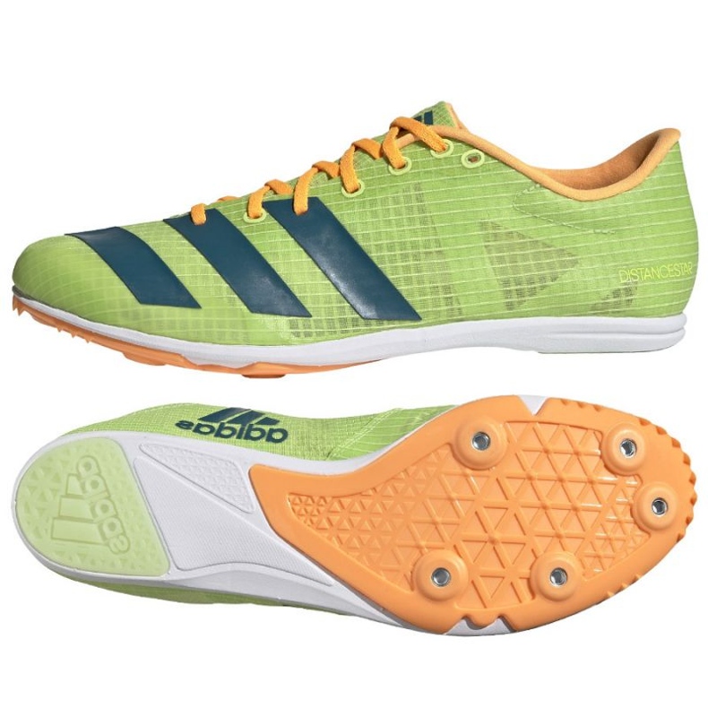 Spike shoes adidas Distancestar M GY0947 orange green
