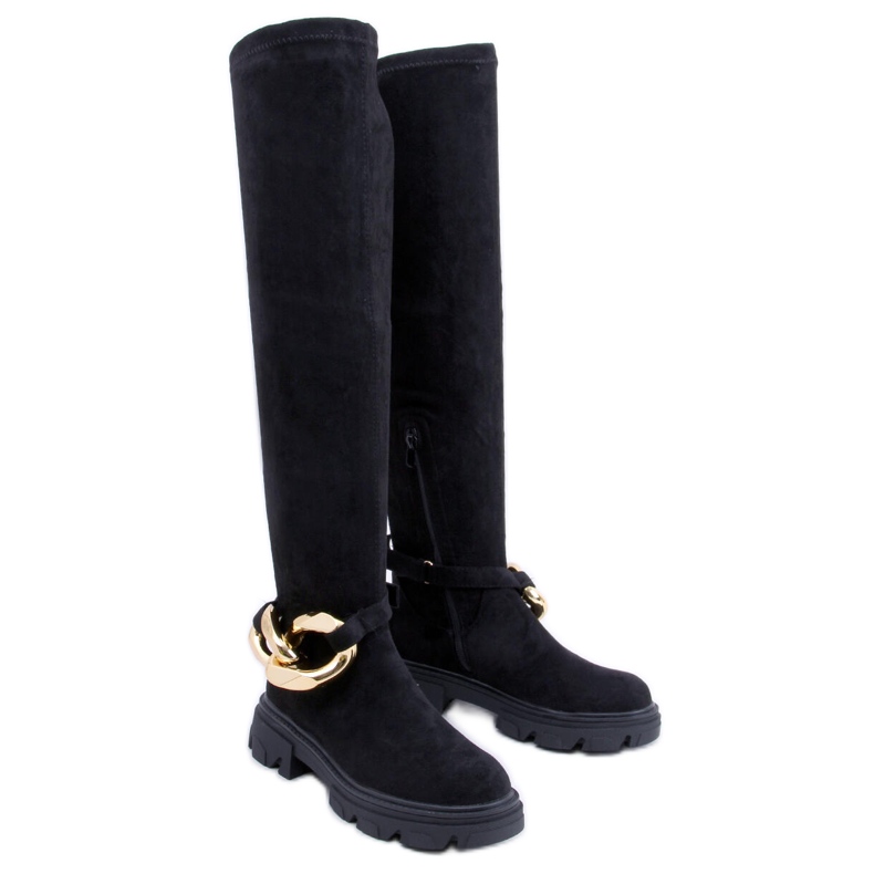 PA1 Wanted Black suede boots