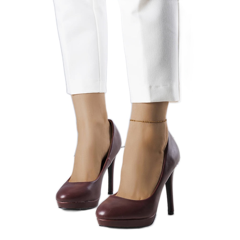 PA1 Burgundy high heel pumps from Santino red