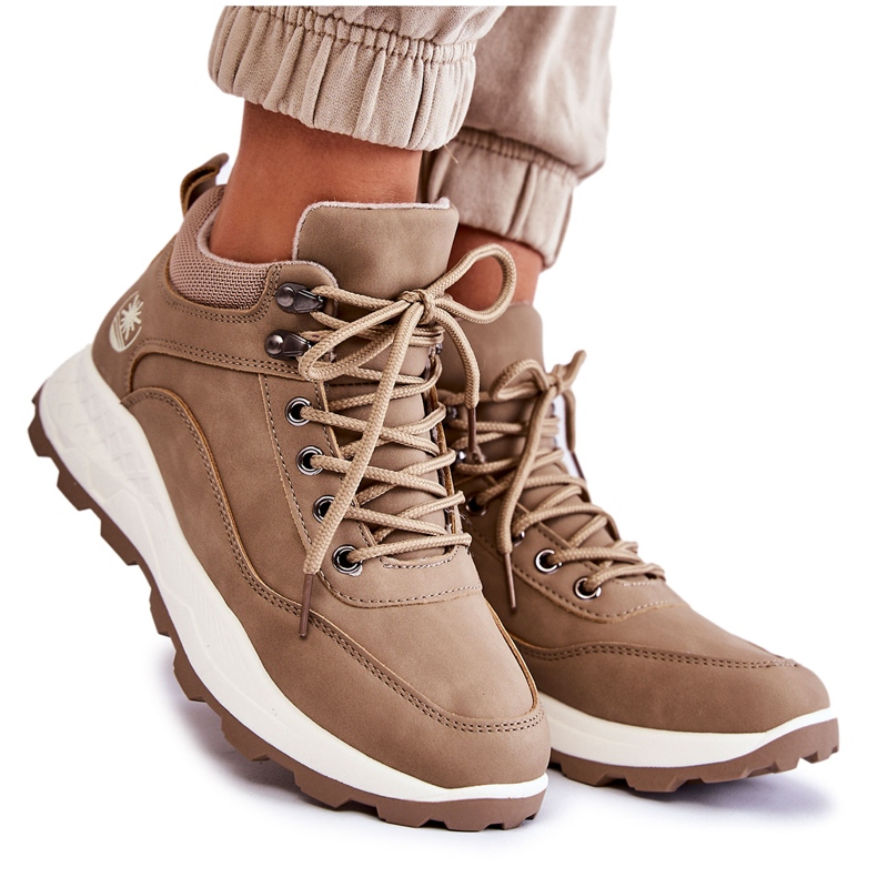 PA1 Women's Warm Trekking Shoes Trappers Beige Otto