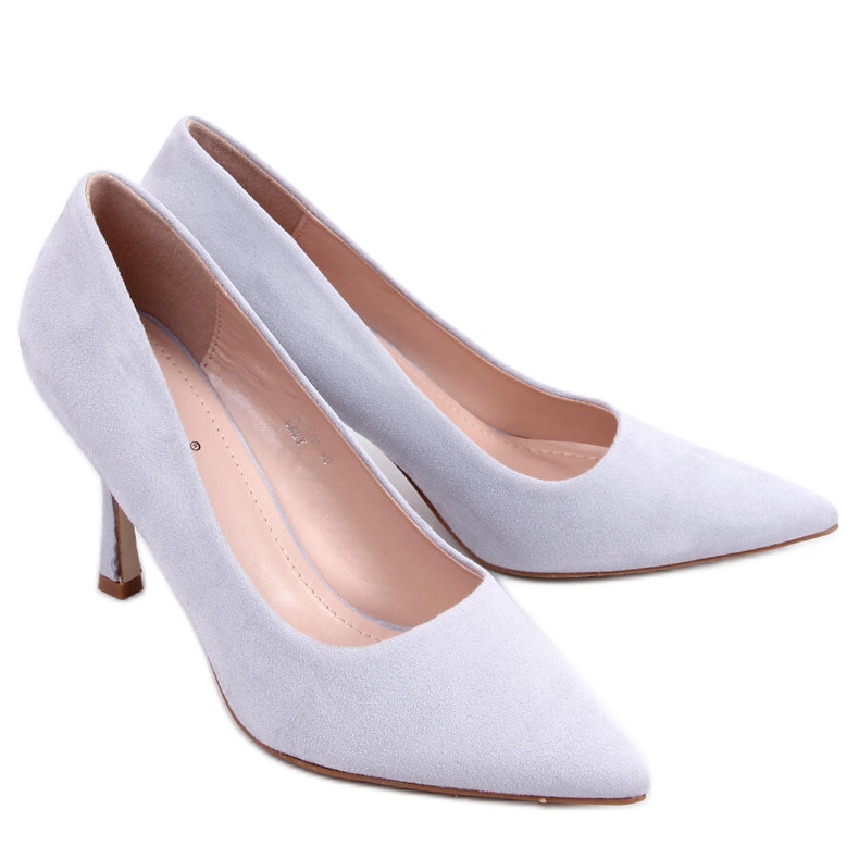 PA1 Women's suede Giorgia Gray stilettos grey