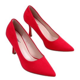 PA1 Women's suede Giorgia Red stilettos