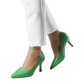 BM Green low heel pumps from Jayda
