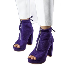 Bellucci Purple ankle boots from Payto