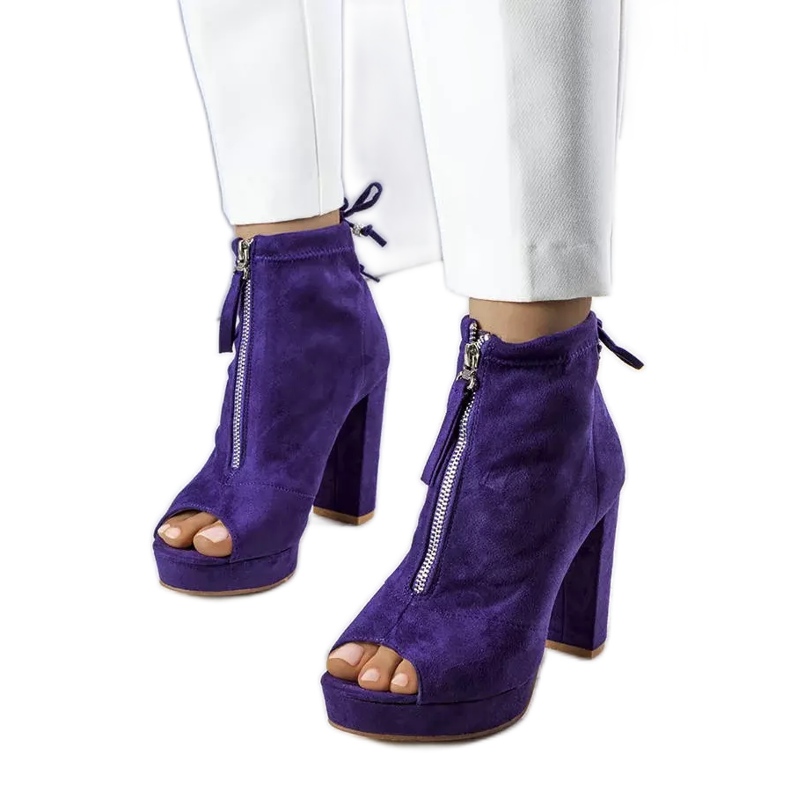 Bellucci Purple ankle boots from Payto violet