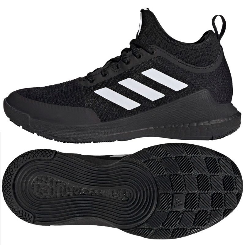 Volleyball shoes adidas Mid W HQ3490 black KeeShoes
