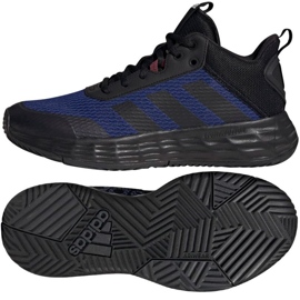 Blue and black adidas basketball shoes hotsell