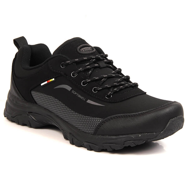 American Club men's black softshell waterproof trekking boots
