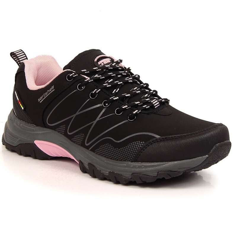 Women's black American Club waterproof trekking boots pink