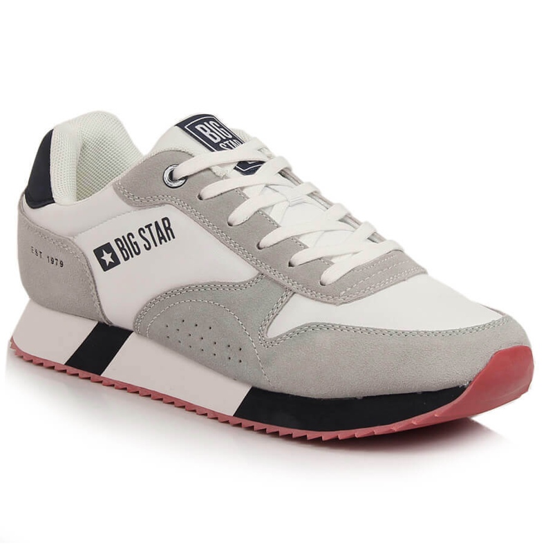 White Big Star LL174160 men's sports shoes beige