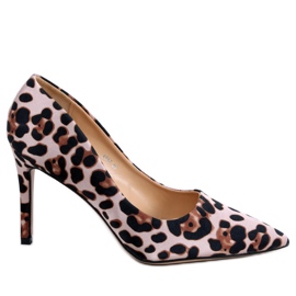 BM Women's stilettos Telisha Leopard beige brown