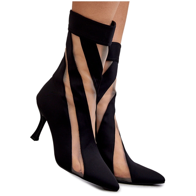 PS2 Fashionable Women's High Heel Boots Black Deyna