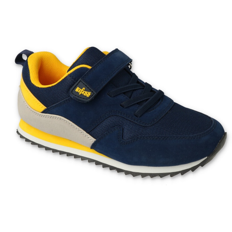 Befado children's shoes 516Y218 navy blue yellow Befado children's shoes 516Y218 navy blue yellow