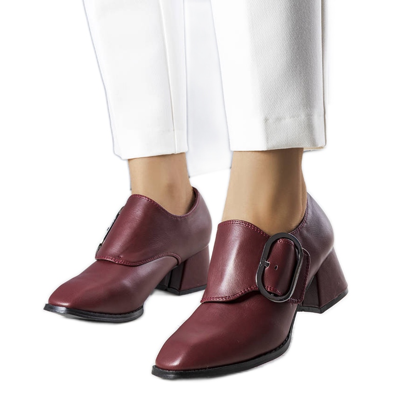 PA1 Maroon heel pumps from Ailani red