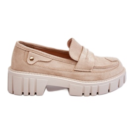 Women's Suede Slip-on Shoes Beige Fiorell
