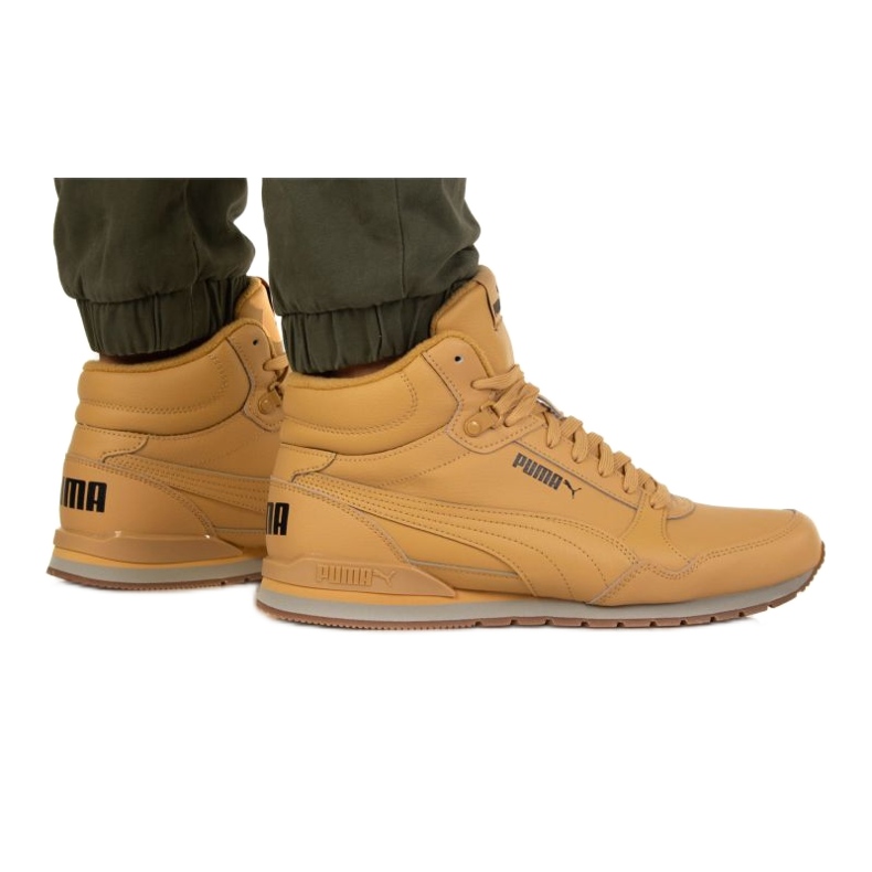 Puma St Runner V3 Mid L shoes 38763805 yellow Puma St Runner V3 Mid L shoes 38763805 yellow
