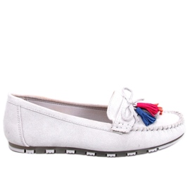 BM Tamla Gray fringe loafers grey BM Tamla Gray fringe loafers grey