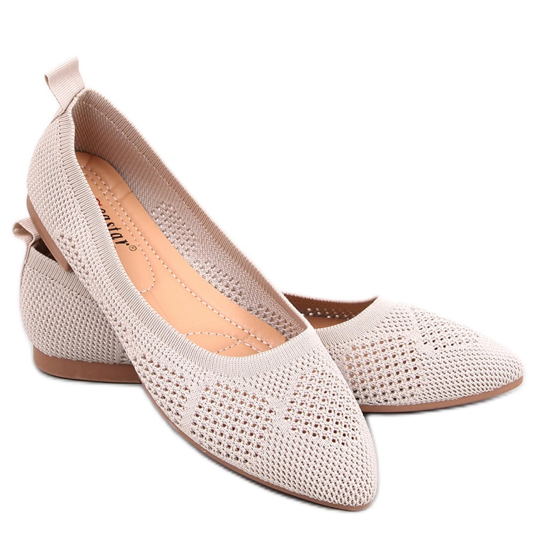 BM Openwork ballerinas Forlani Beige