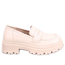 BM Dench Beige platform loafers