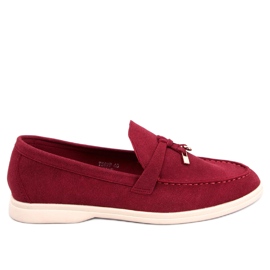 BM Women's loafers Eunice Wine red