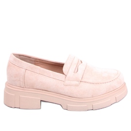 BM Suede platform loafers from Jayne Beige