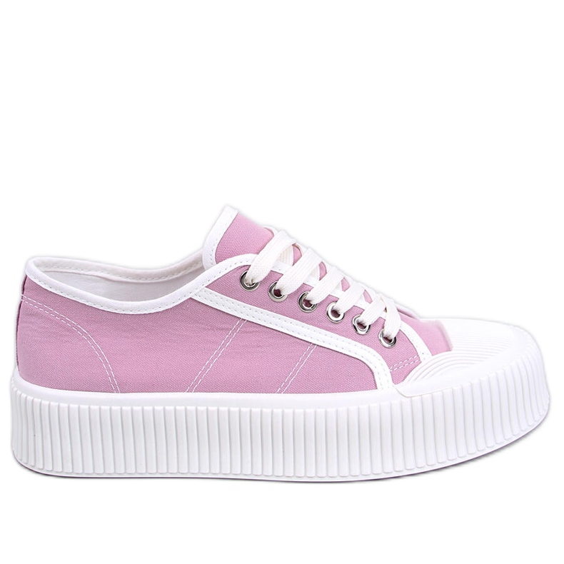 BM Dors Purple women's platform sneakers violet