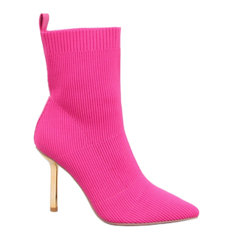 BM High heel boots with elastic upper Cassidy Fuchsia pink