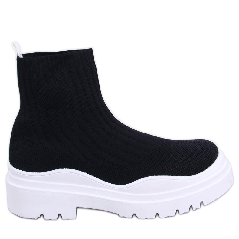 BM Elastic ankle boots Withers BLACK/WHITE