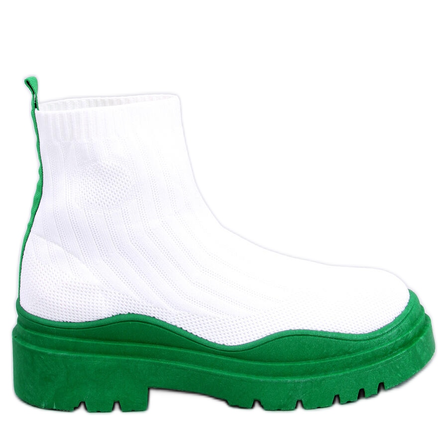 Elastic ankle boots Withers WHITE GREEN