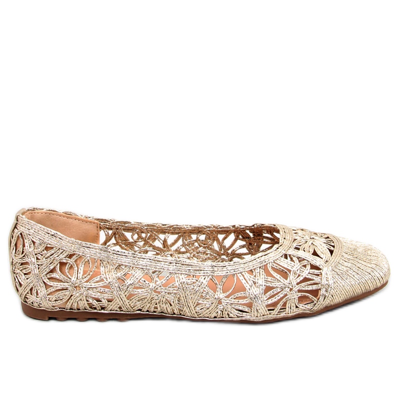 BM Openwork ballerinas Sarita Gold golden