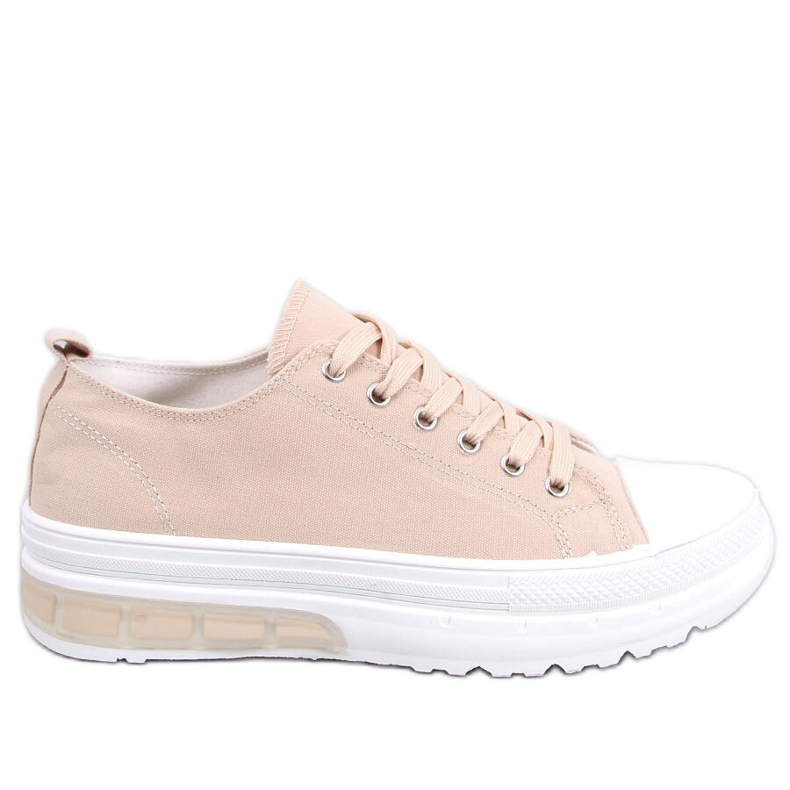 BM Women's lace-up sneakers Raffey Beige