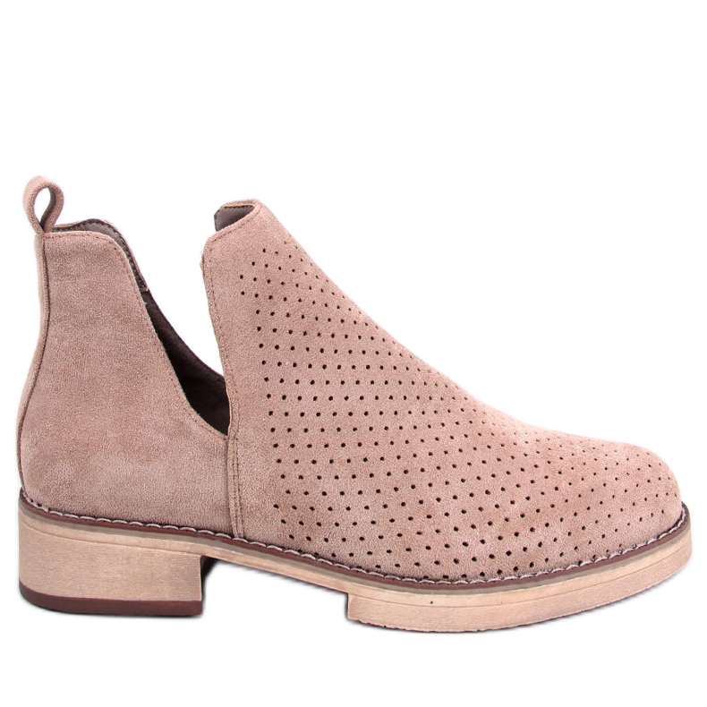 BM Openwork spring boots Neve Khaki beige