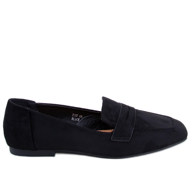 BM Class Black suede loafers