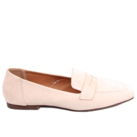 Class Beige classic suede loafers