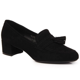 Women's brogues in black suede from Sergio Leone
