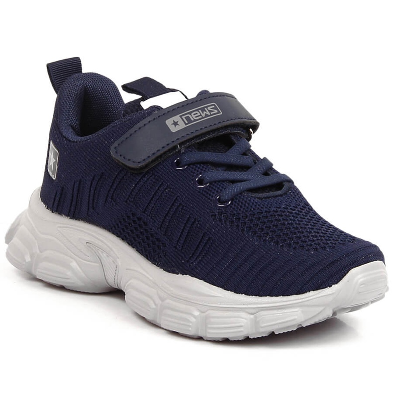 Children's sports shoes on the platform navy blue NEWS
