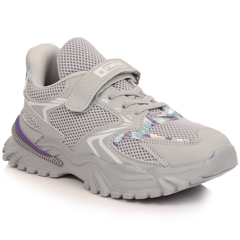 Girls' gray platform sports shoes NEWS grey Girls' gray platform sports shoes NEWS grey