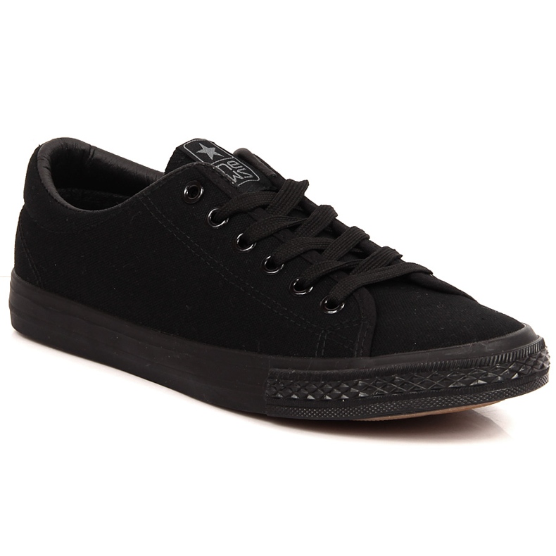 Women's black lace-up sneakers NEWS