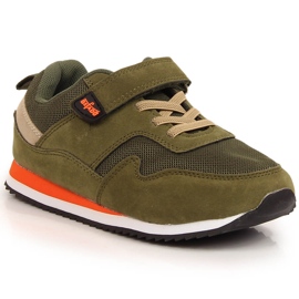 Children's sports shoes with velcro olive Befado Children's sports shoes with velcro olive Befado