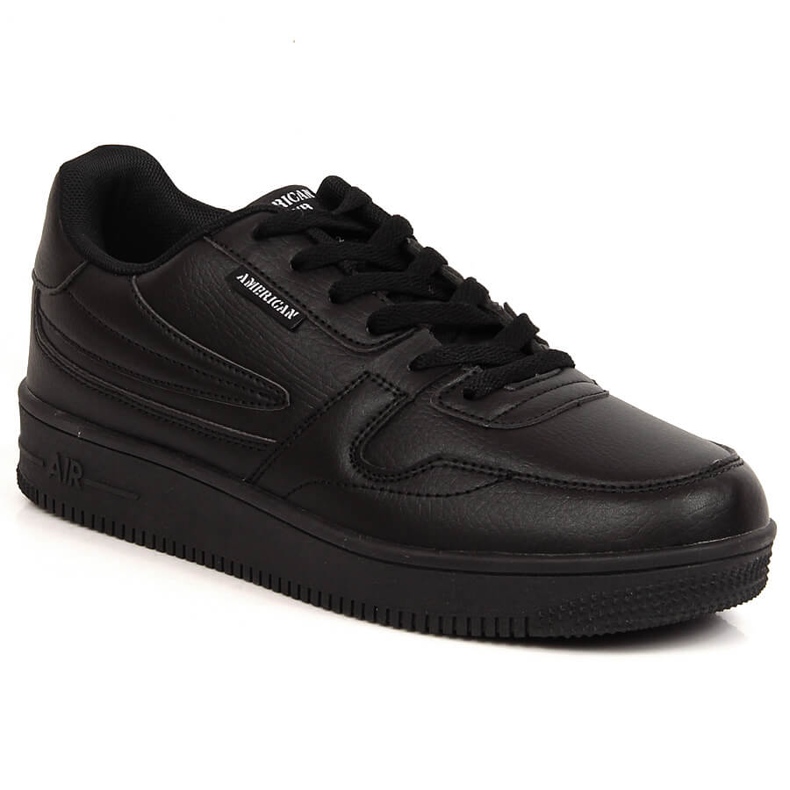 Black American Club 57/23 lace-up sports shoes