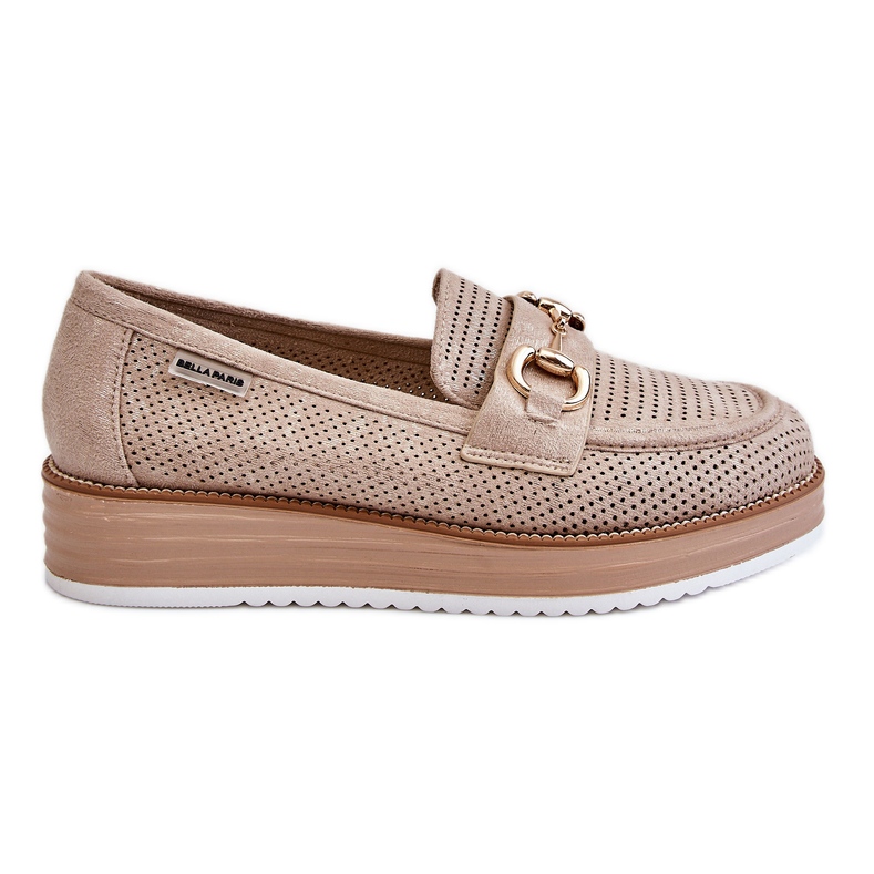 PM1 Women's Platform Loafers Beige Danny