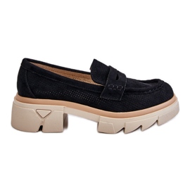 PM1 Women's Loafers Flat Heel Shoes Black Fletcher PM1 Women's Loafers Flat Heel Shoes Black Fletcher