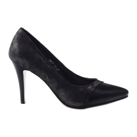 M.Daszyński Daszyński Women's shiny pumps Da28 black
