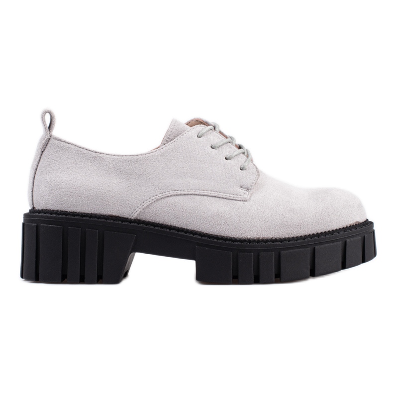 Women's suede lace-up shoes Shelovet black