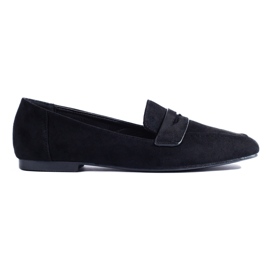 Women's black suede loafers from Shelovet Women's black suede loafers from Shelovet